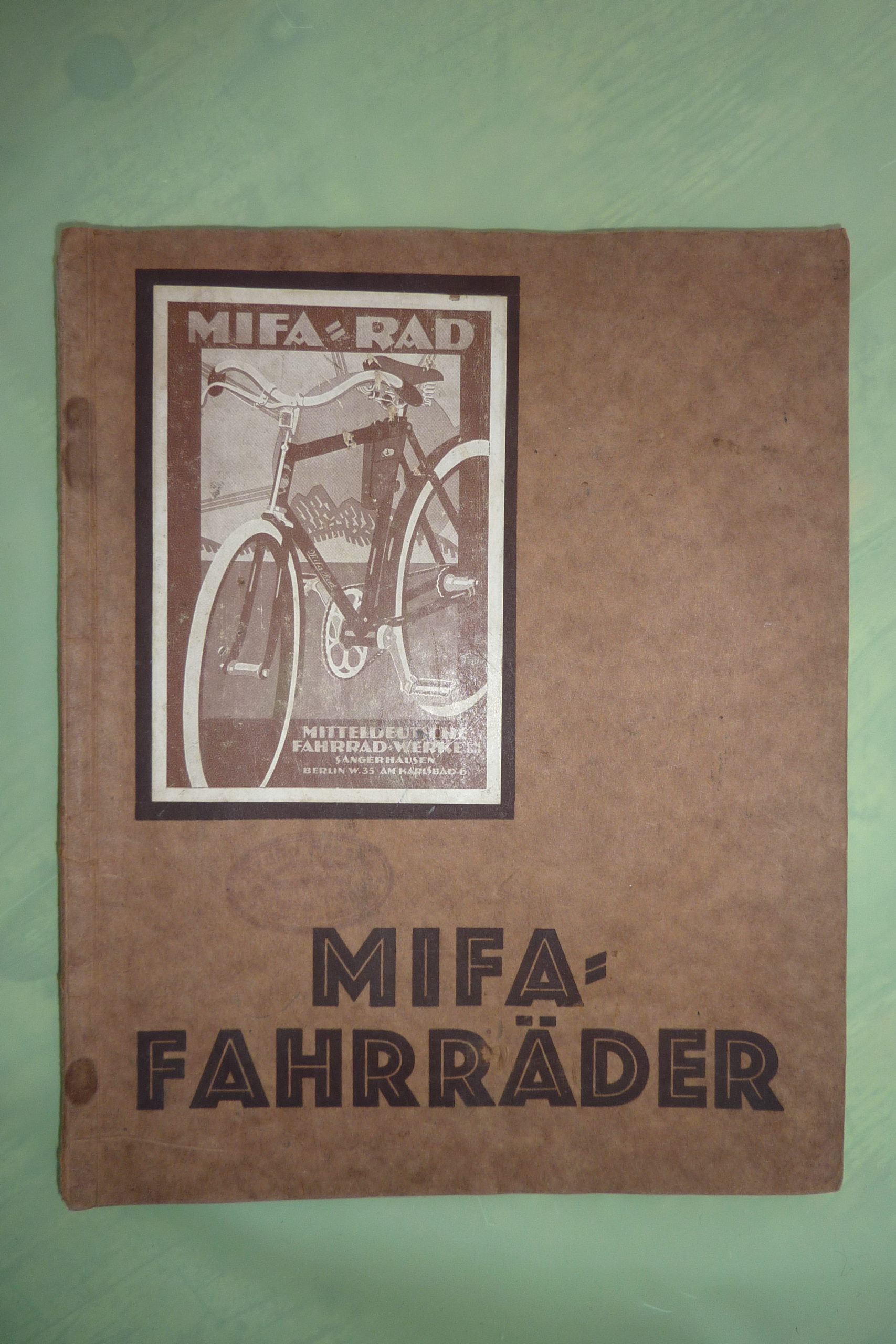 MIFA- Katalog um 1925, Zustand 2