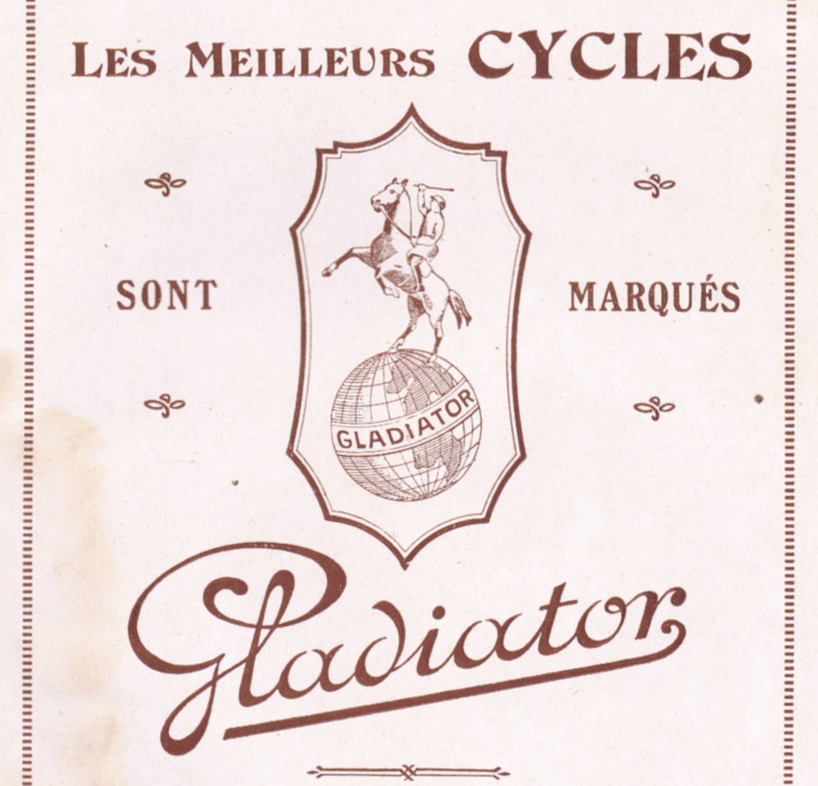 Suche alles zum Thema Cycles Gladiator bis 1897