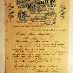 Lot 32: Briefbögen 2 St. von Fahrradimporteuren aus Argentinen, 1897