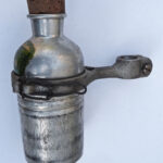 Lot 87: Trinkflaschen- Halter "Gerdella" DRGM, Aluminium, 1930er, mit passender Trinkflasche, seltenes Rennrad- Zubehör